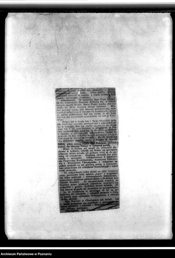 Obraz 5 z jednostki "Korespondencja, wycinki prasowe, wykazy, sprawy finansowe"