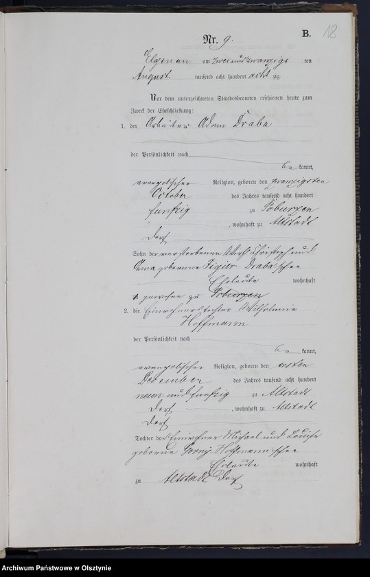 image.from.unit.number "Heiraths-Neben-Register Nr 1 - 22"