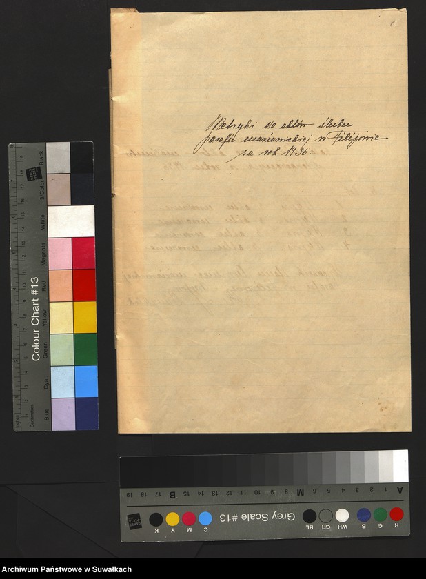 image.from.unit.number "Metryki do aktów ślubu parafii mariawickiej w Filipowie za rok 1936."