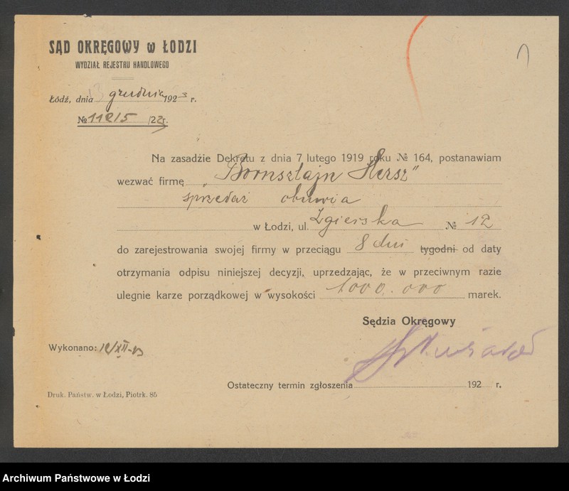 Obraz 3 z jednostki "Hersz Bornsztajn"