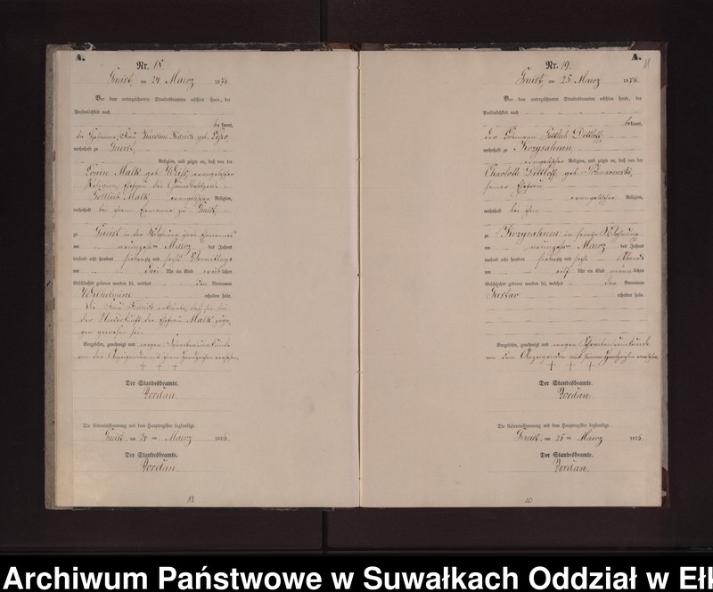 image.from.unit.number "Geburts-Neben-Register des Preussischen Standes-Amtes Gneist Kreis Loetzen"