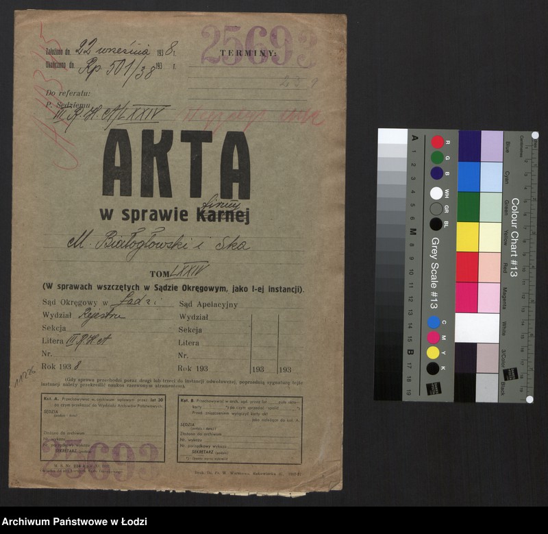 Obraz 2 z jednostki "Majer Abram Białogłowski, Jakub Lejb Caugen- wyrób i sprzedaż manufaktury"