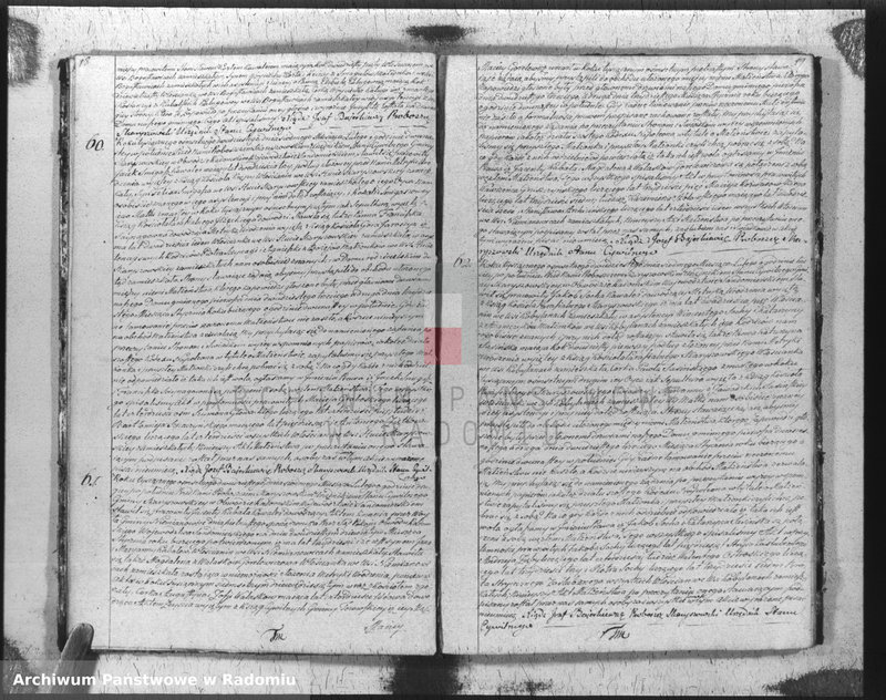 Obraz 12 z jednostki "Akta stanu cywilnego parafii Skaryszów małżeństw na rok 1820"