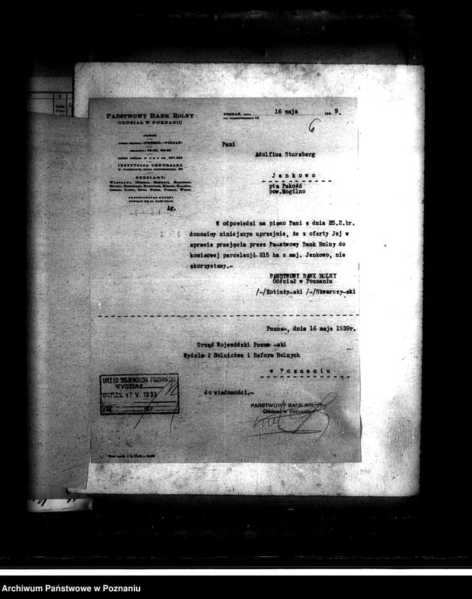 Obraz 10 z jednostki "Majątek Jankowo powiatu mogileńskiego przymusowy wykup"