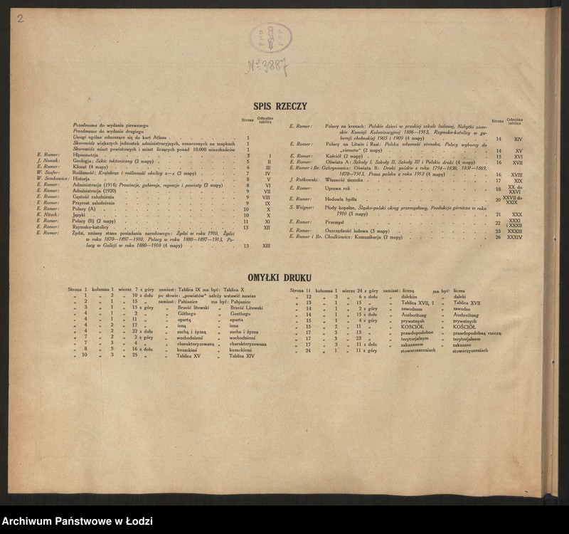 Obraz 3 z jednostki "Geograficzno-statystyczny atlas Polski, wydanie II, Lwów-Warszawa 1921"