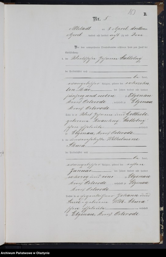 image.from.unit.number "Heiraths-Neben-Register Tom I,Nr 1 - 28"