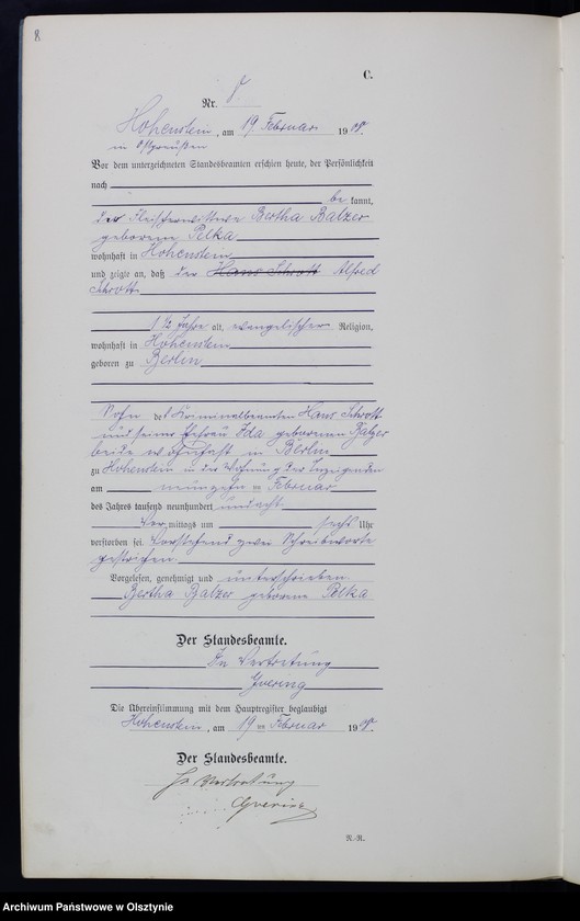 image.from.unit.number "Sterbe-Neben-Register Nr 1 - 46"