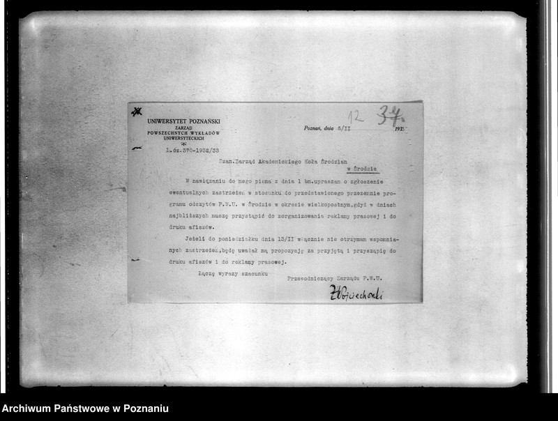 Obraz 16 z jednostki "Korespondencja między innymi w sprawie zaległych składek, zaproszenia na zebrania, śluby, zabawy: pisma w sprawie kolonii letnich dla koła"