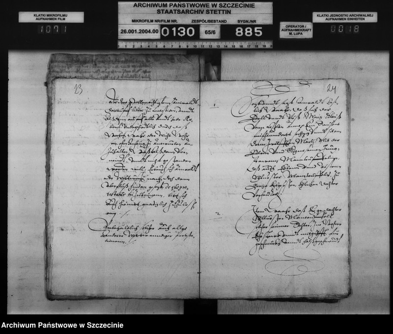 Obraz 19 z jednostki "Hans v. Mautenffel zu Broitz / seinen Schwager Moritz von Kleist zu Dubberow: Aussteuerzahlung."
