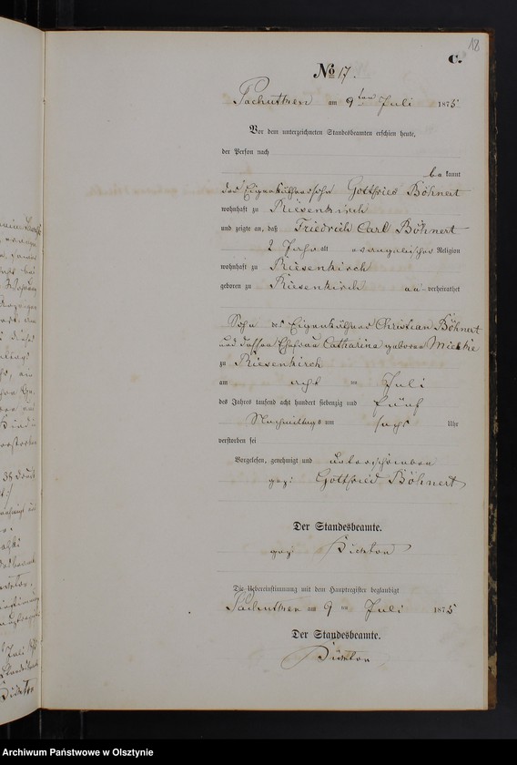 image.from.unit.number "Sterbe-Neben-Register Nr 1 - 43"