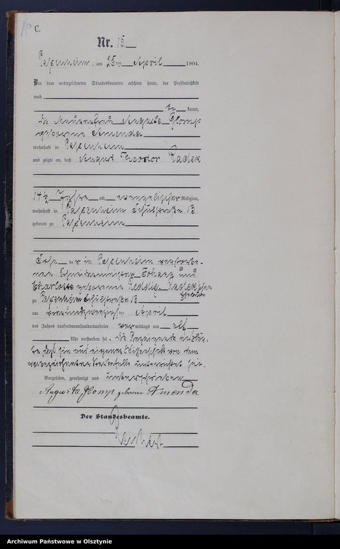 image.from.unit.number "Sterbe-Haupt-Register Nr 1 - 47"