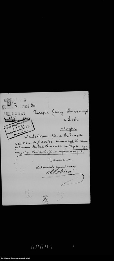 Obraz 12 z jednostki "Sprawy urzędników kancelarii i służby cmentarnej"