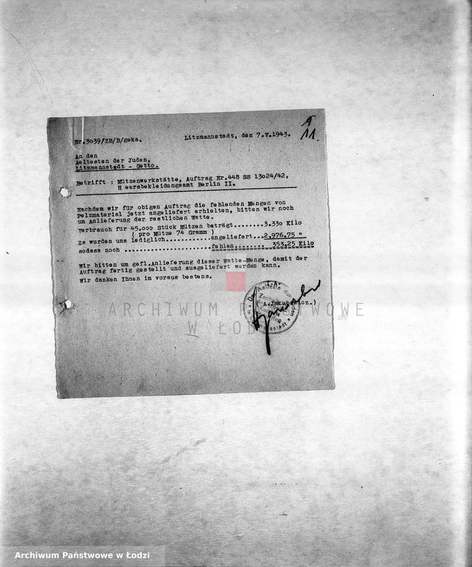 Obraz 14 z jednostki "Arbeitsressort M-P [Niemieckie zamówienia skierowane do resortów pracy, produkcja, zapotrzebowania materiałów do produkcji]"