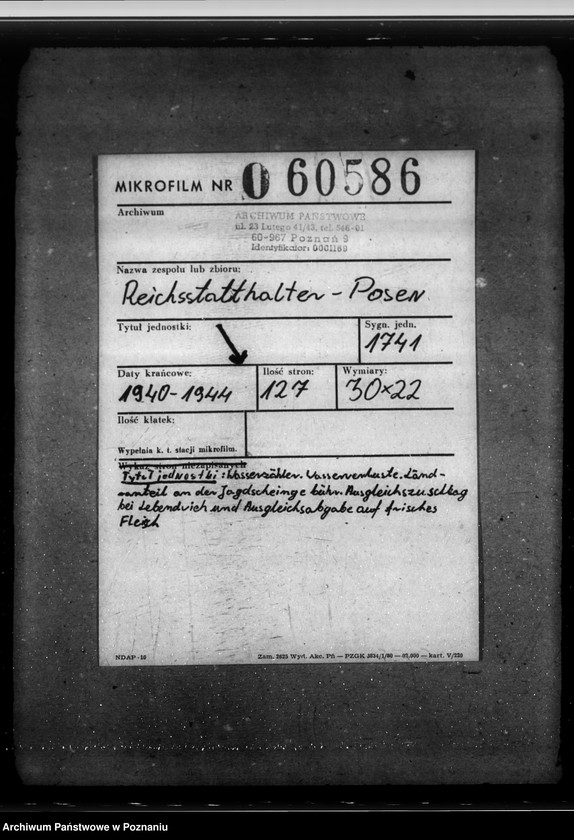 Obraz 2 z jednostki "Wasserzähler. Wasserverluste. Länderanteil an der Jagdscheinge bühr. Ausgleichszuschlag bei Lebendvieh und Ausgleichsabgabe auf frisches Fleisch"