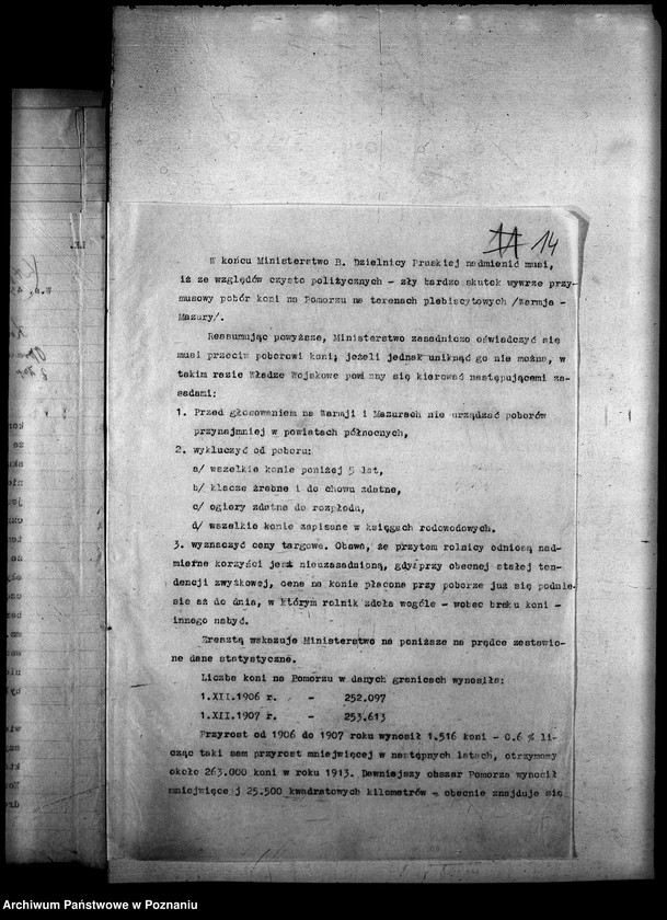 image.from.unit.number "Rekwizycje koni, rok 1920 Najazd bolszewicki"