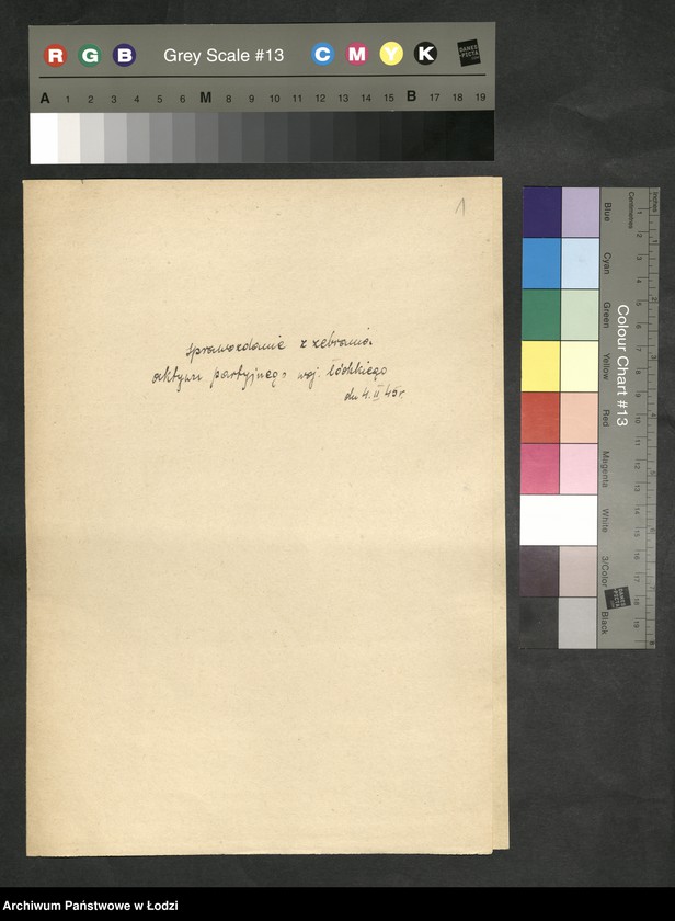 Obraz 2 z jednostki "Sprawozdanie [protokoły i rezolucje] z zebrań [oraz wykaz wojewódzkiego] aktywu partyjnego"