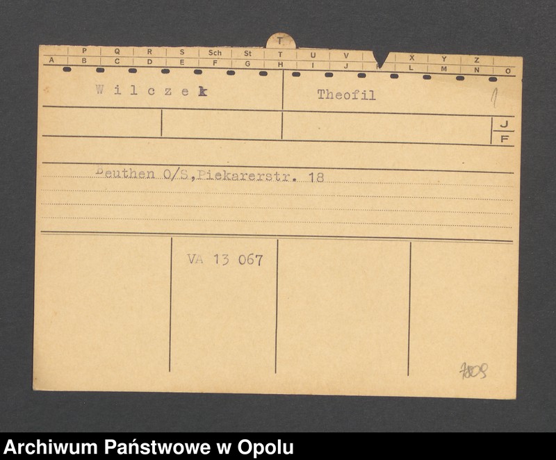 Obraz 3 z jednostki "[Wilczek Theofil, Beuthen]"