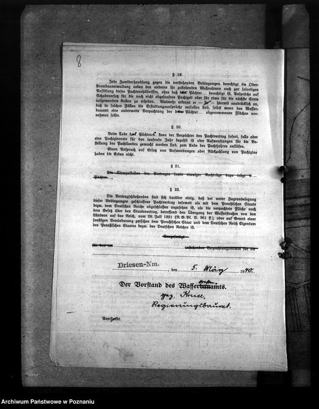 Obraz 14 z jednostki "Dzierżawienie gruntów należących do Dyrekcji Dróg Wodnych"