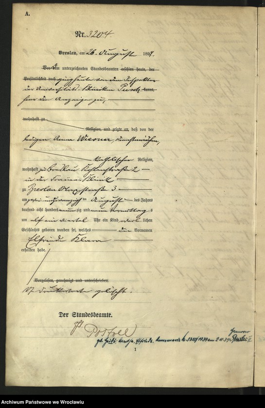 image.from.unit.number "Księga urodzeń Wrocław III 1899 t.04"