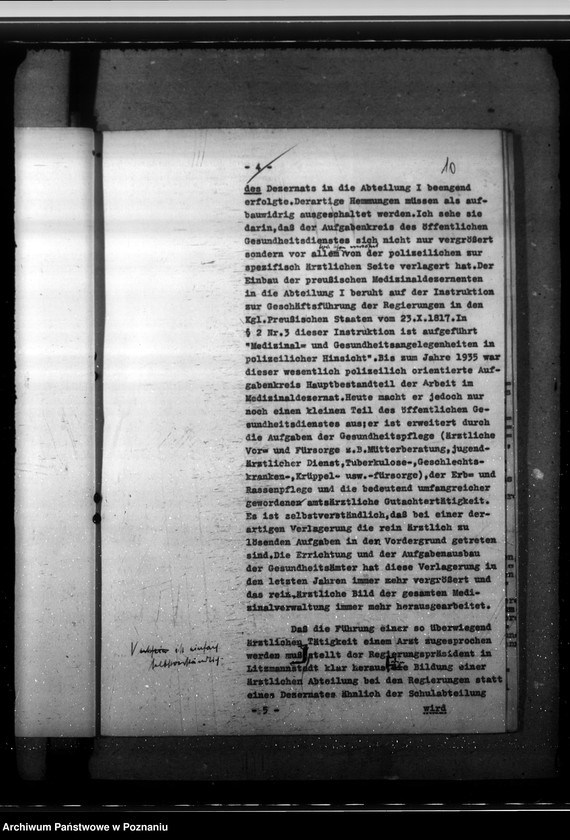 Obraz 15 z jednostki "Organisation des öffentlichen Gesundheitsdienstes. Bildung von Medizinalabteilungen. Führung des öffentlichen Gesundheitsdienstes. Robert - Koch - Ehrung"
