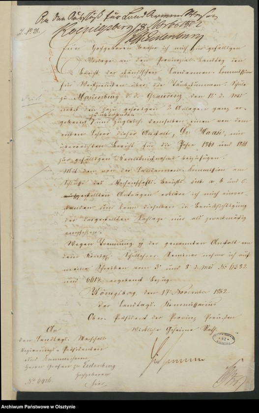 image.from.unit.number "Acta des16ten Provinzial-Landtages der Stände Königreichs Preußen.Die Taubstummenschule zu Marienburg [Malbork]"