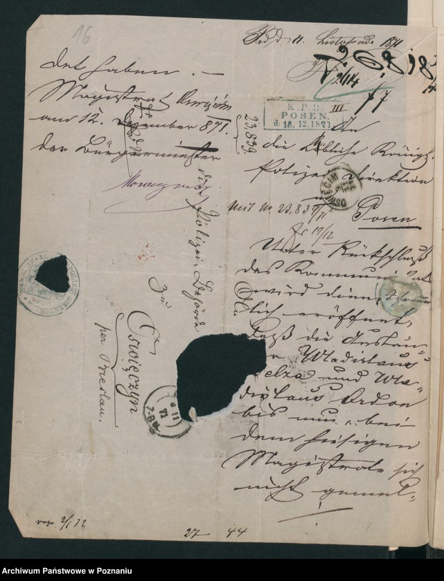 Obraz 20 z jednostki "A. betr. Wladislaus Ordon und Wladislaus Bełza"