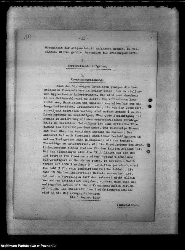 Obraz 14 z jednostki "Aufgaben des Gesundheitsdienstes. Robert- Koch- Woche. Haftpflichtversicherung der Tierärzte. Landwirtschaftsschulen. - Hundehaltung. Tagung der Schweinezüchter."