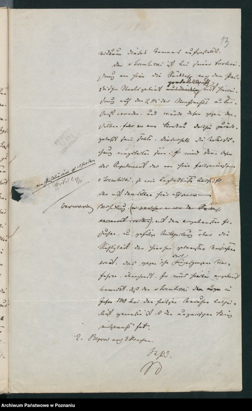 Obraz 19 z jednostki "A. betr. den österreichischen Untertan Seweryn von Trembicki"