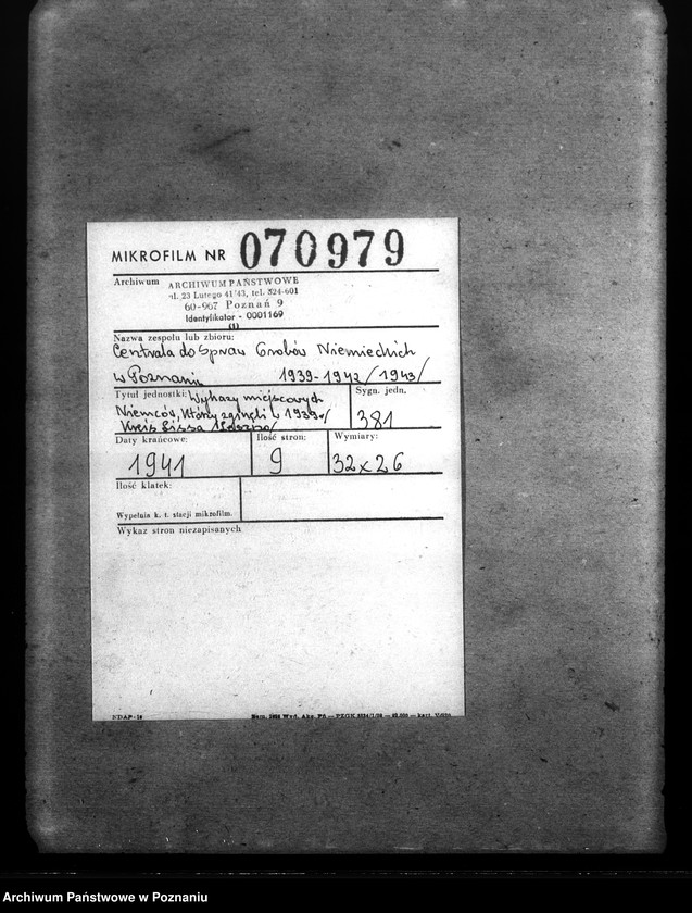 Obraz 2 z jednostki "Wykazy miejscowych Niemców, którzy zginęli w 1939 roku. Kreis Lissa (Leszno)"