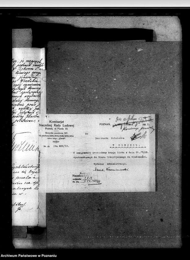 Obraz 20 z jednostki "Sprawy prawne Komisja Generalna w Poznaniu"