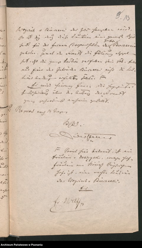 Obraz 17 z jednostki "A. betr. den polnischen Flüchtling Adolf von Biernacki"