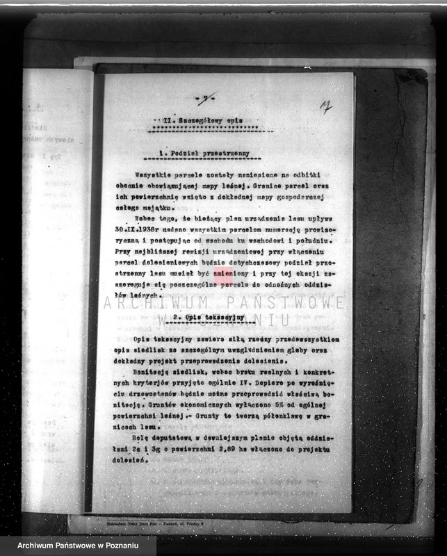 Obraz 11 z jednostki "Dodatkowy plan urządzenia gospodarstwa leśnego dla lasu majętności Grzuszyn powiat szamotulski"
