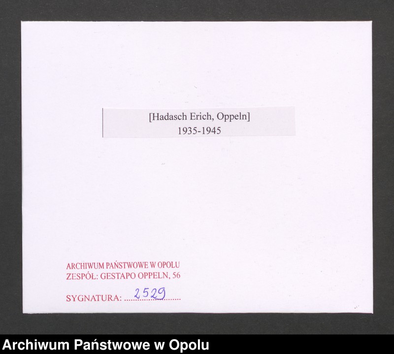 Obraz 2 z jednostki "[Hadasch Erich, Oppeln]"