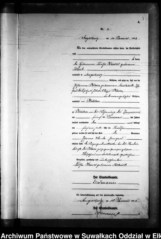 image.from.unit.number "Geburts-Neben-Register des Preussischen Standes-Amtes Kehlen Kreis Angerburg"