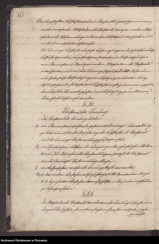 image.from.unit.number "Statut der Schmiede - Schlosser und Nagelschmiede-Innung zu Pleschen."