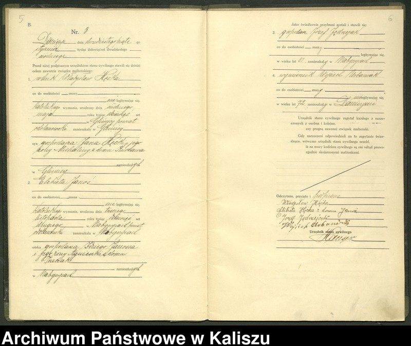 Obraz 6 z jednostki "[Księga małżeństw]"