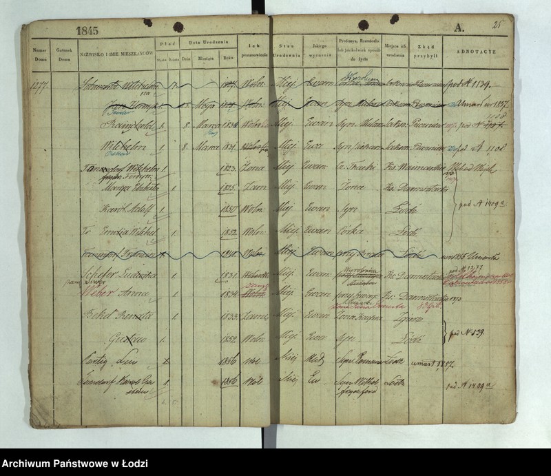 Obraz 17 z jednostki "[Księga ludności stałej Łódź nr 1269-1445]"