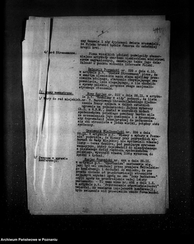 Obraz 9 z jednostki "Sprawozdania sytuacyjne za miesiąc październik 1929 /nr 31-32-33/"