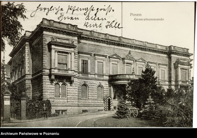 Obraz 1 z jednostki "Posen [Poznań] - Generalkommando [Budynek Naczelnego Dowództwa]"