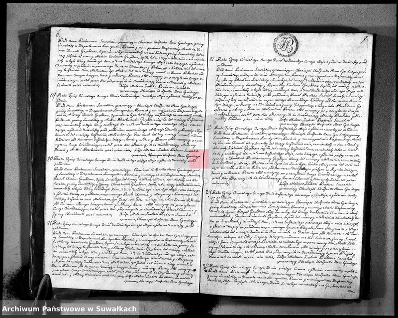 image.from.unit.number "Księga umarłych ru 1808 gminy suwalskiey, powiatu dąbrowskiego w departamencie łomżyńskim na rok 1808"