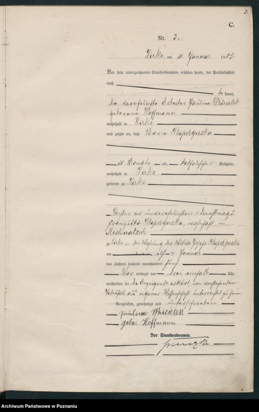 Obraz 6 z jednostki "Sterbe-Haupt-Register"