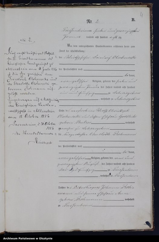 image.from.unit.number "Heiraths-Haupt-Register Nr 1 - 16"