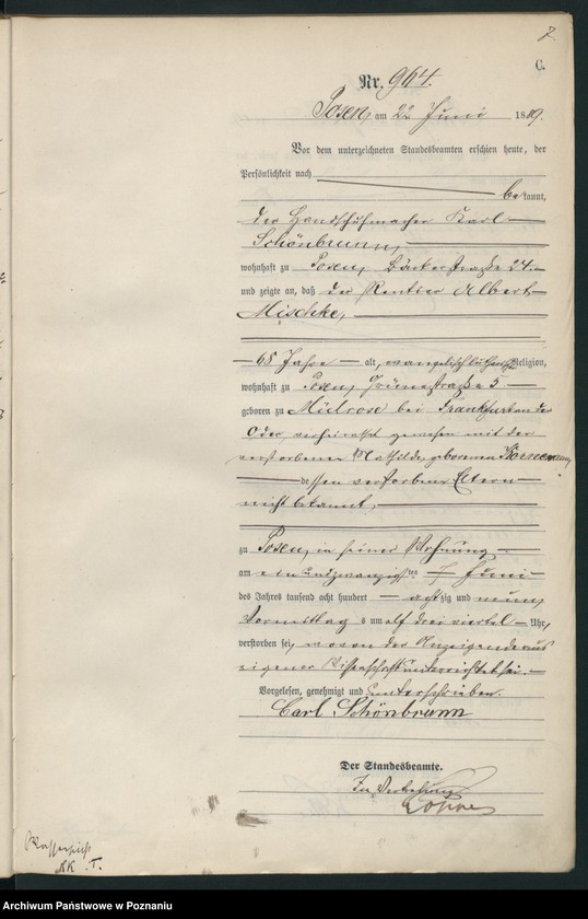 Obraz 10 z jednostki "Księga zgonów t. III"