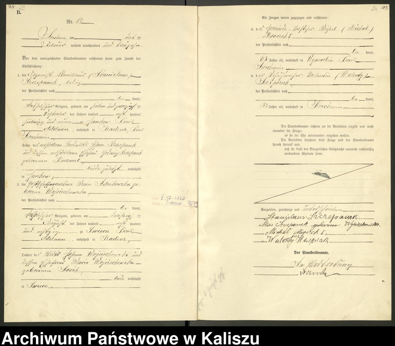 Obraz 15 z jednostki "[Księga małżeństw]"