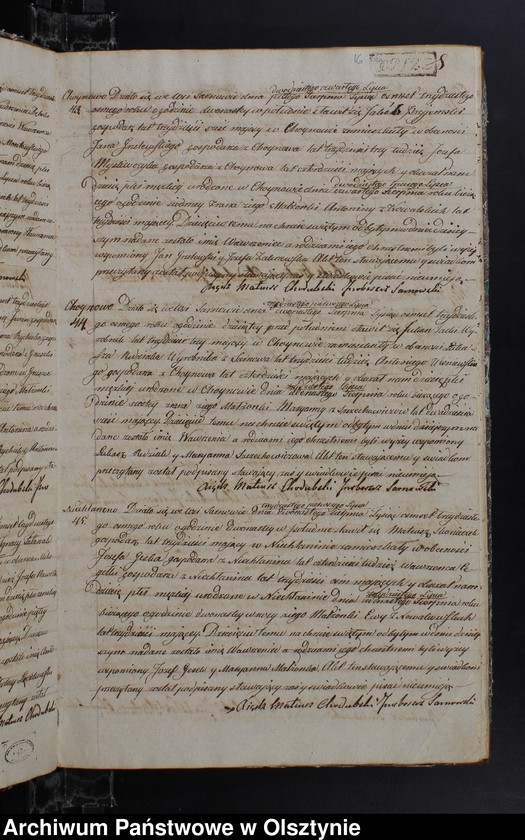 image.from.unit.number "Duplikat Urodzonych Zaslubionych Zmarłych w parafii Sarnowskiey z roku 1838"