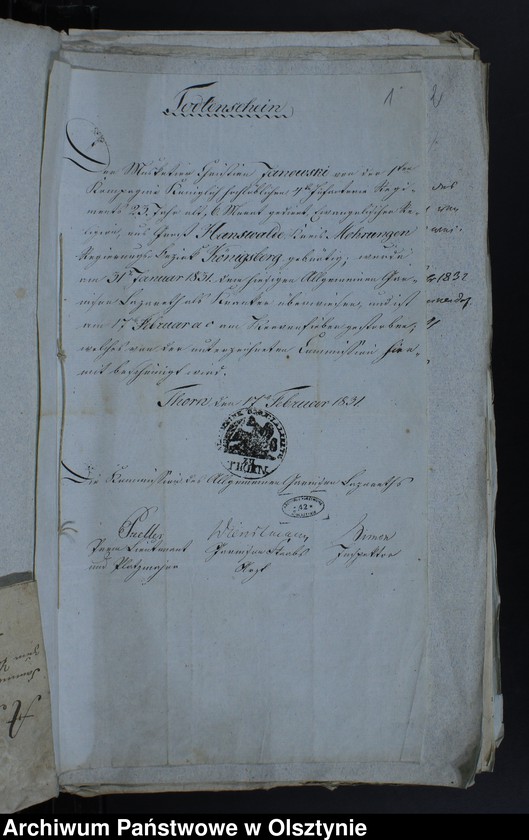 image.from.unit.number "Samlung der Beläge zum Todtenregister"