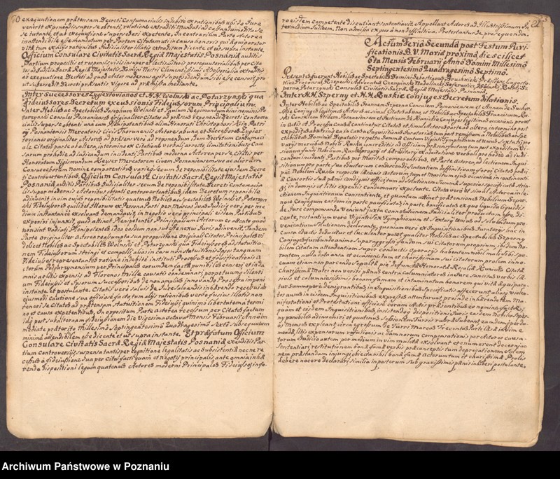 Obraz 15 z jednostki "Prothocollum nobilis officii consularis civitatis SR.Mtis Posnaniae."