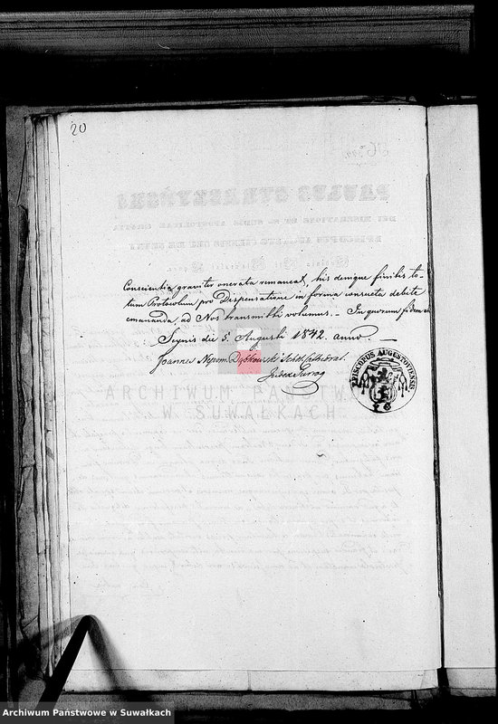 image.from.unit.number "Dowody do Akt Małżeństw Parafii Lejpuńskiej z Roku 1842"