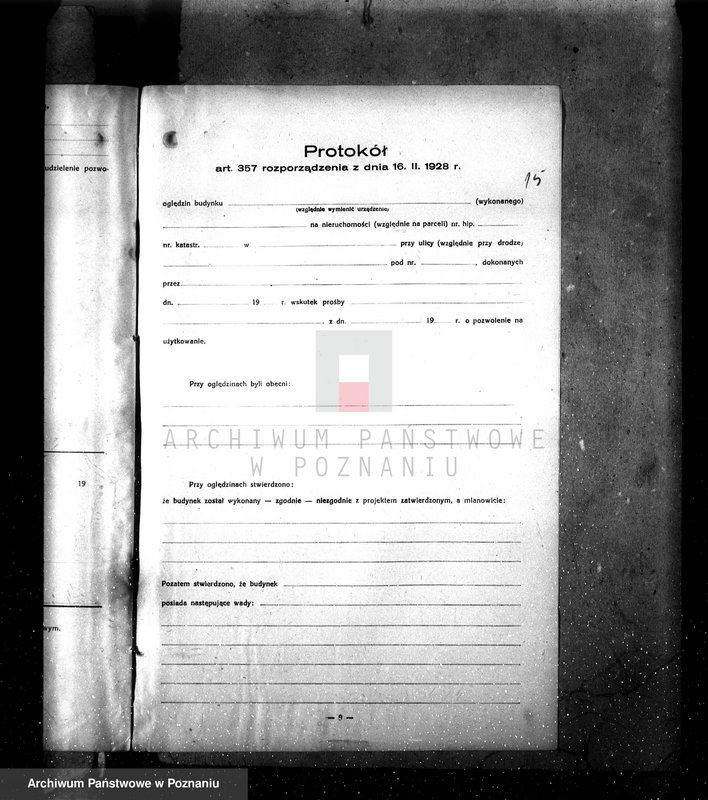 Obraz 19 z jednostki "Zatwierdzenie zakładu przemysłowego Odlewni żelaza i Fabryki Maszyn w Drawskim Młynie"