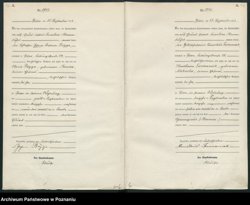 Obraz 19 z jednostki "Księga miejscowa urodzeń tom V [Rejestr główny urodzeń]"